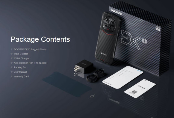 Смартфон Doogee DK10 5G 12/512Gb Kevlar Black