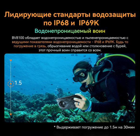 Смартфон Blackview BV8100 8/256Gb Black