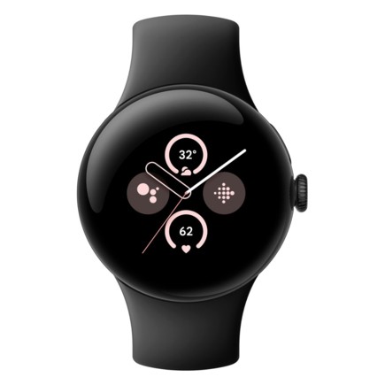 Умные часы Google Pixel Watch 2 Matte Black Aluminum Case / Obsidian Active Band